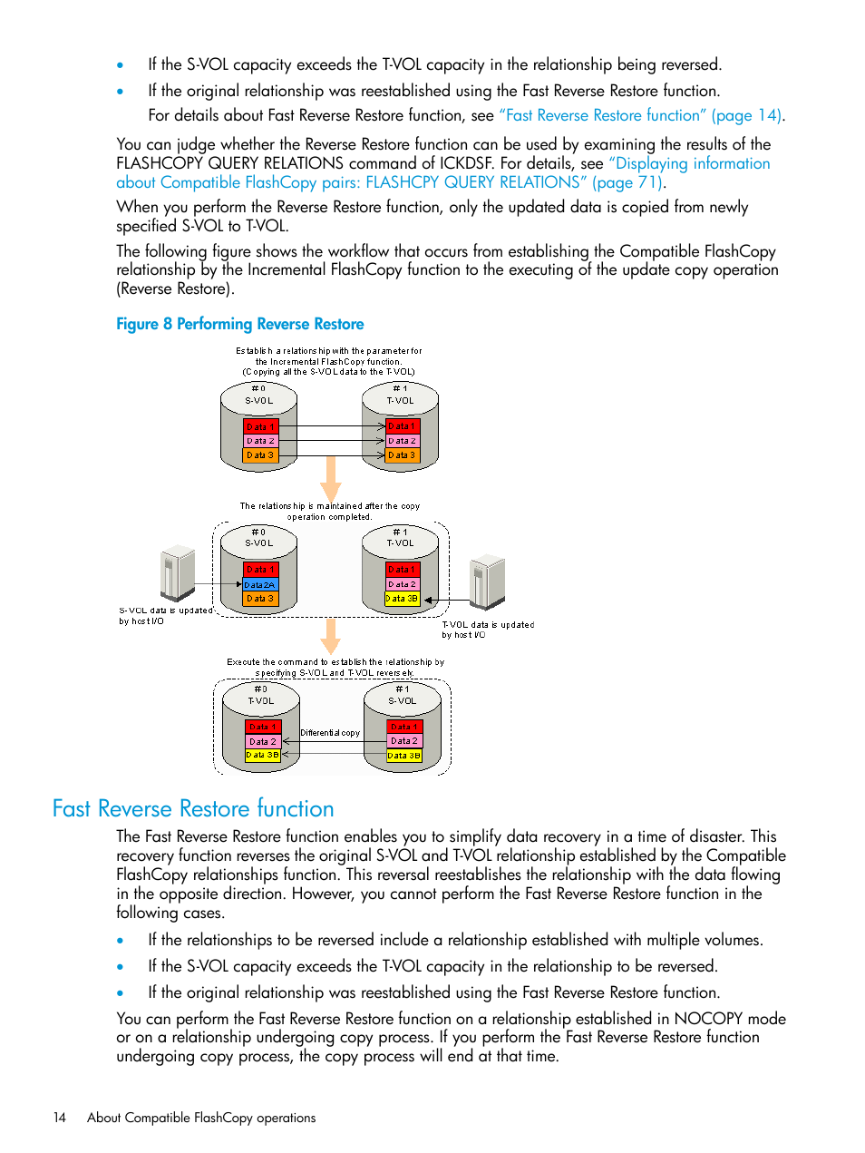 Fast reverse restore function | HP XP P9500 Storage User Manual | Page 14 / 146