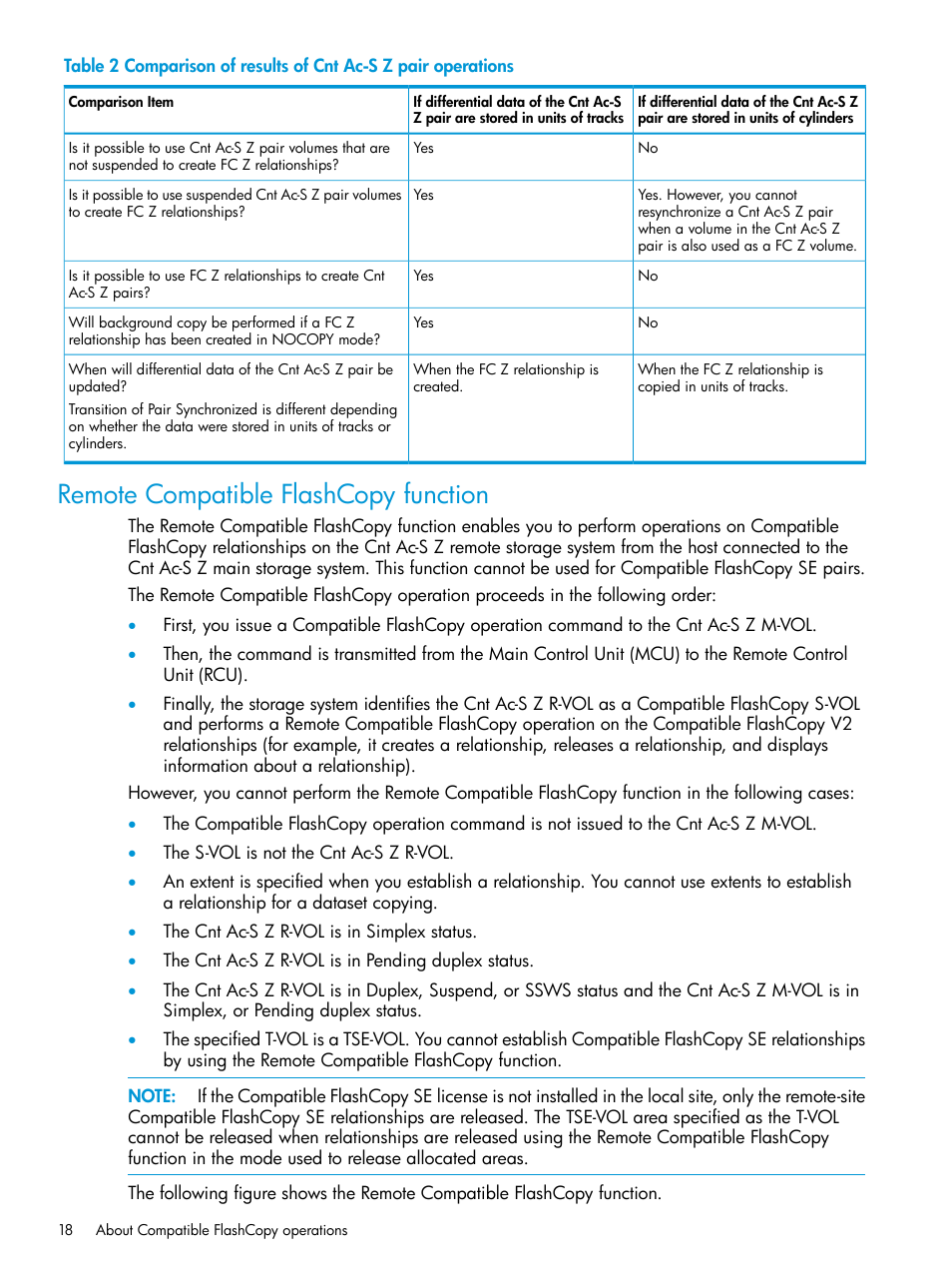 Remote compatible flashcopy function | HP XP P9500 Storage User Manual | Page 18 / 146