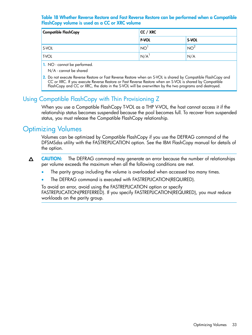 Optimizing volumes | HP XP P9500 Storage User Manual | Page 33 / 146