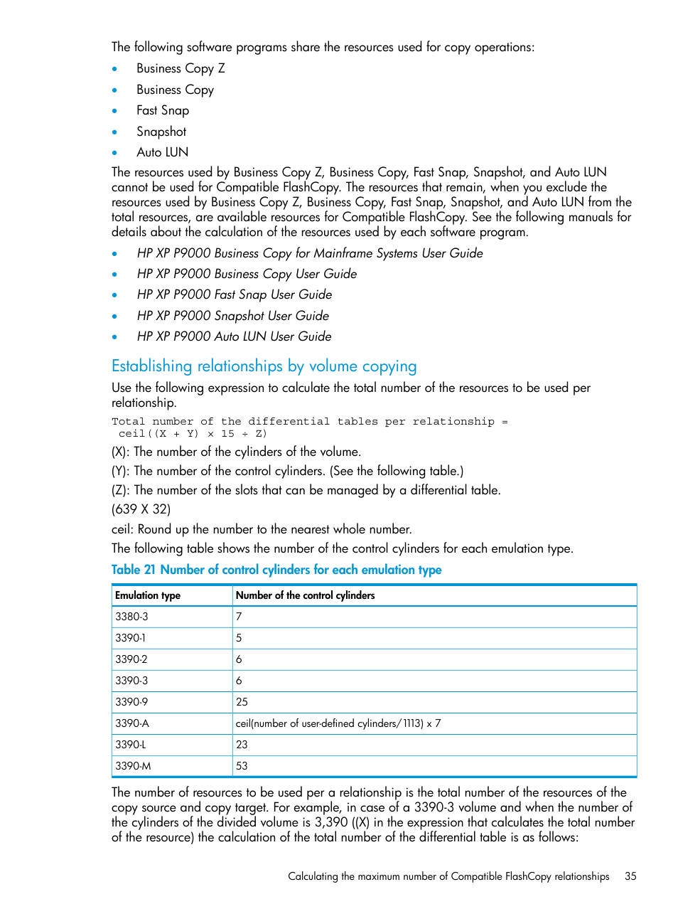 Establishing relationships by volume copying | HP XP P9500 Storage User Manual | Page 35 / 146