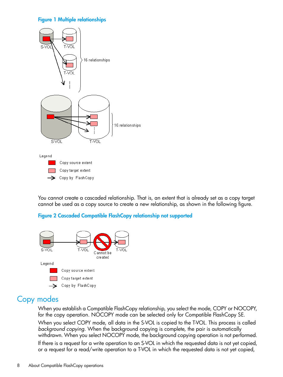 Copy modes | HP XP P9500 Storage User Manual | Page 8 / 146