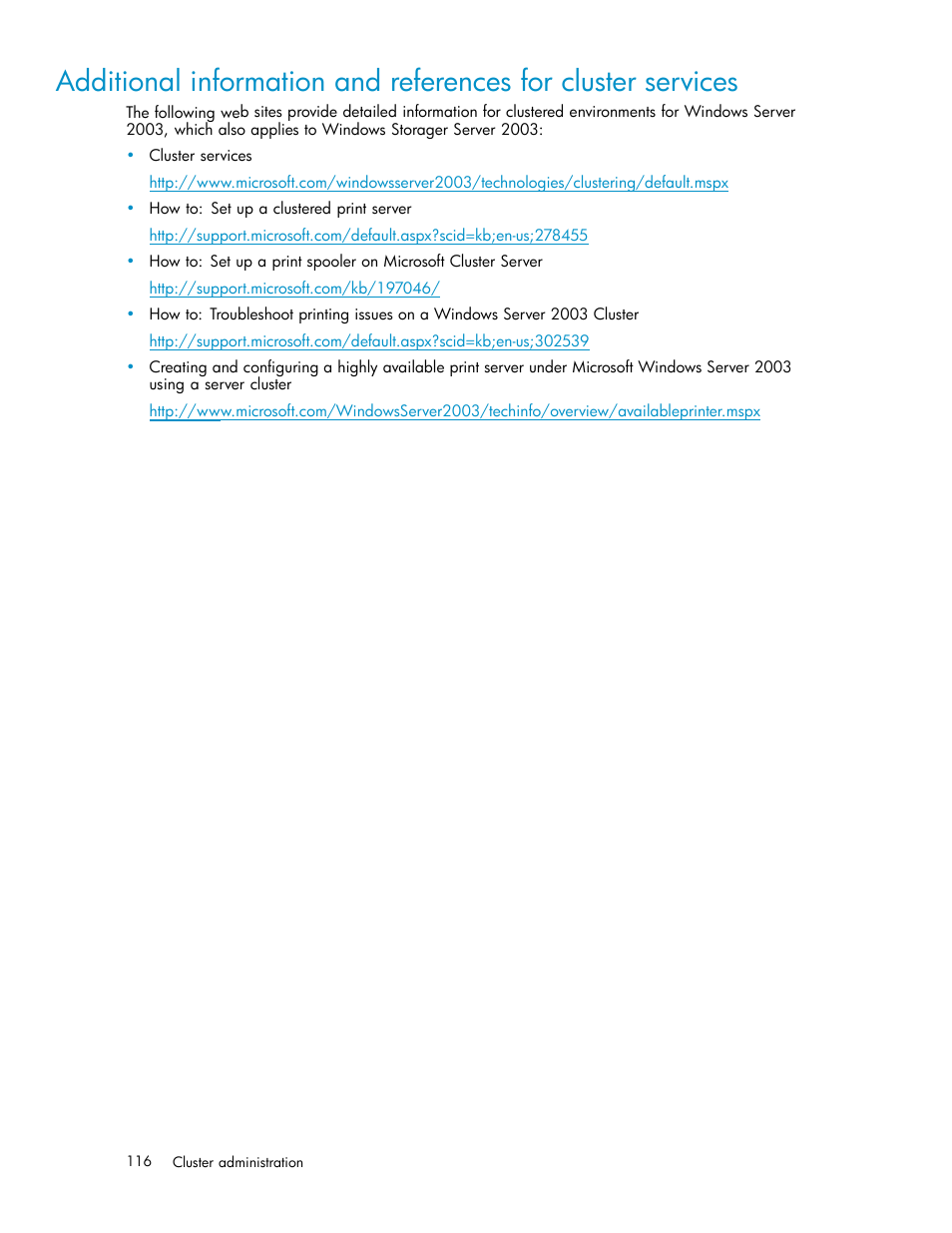 HP ProLiant DL585 G2 Storage-Server User Manual | Page 116 / 150