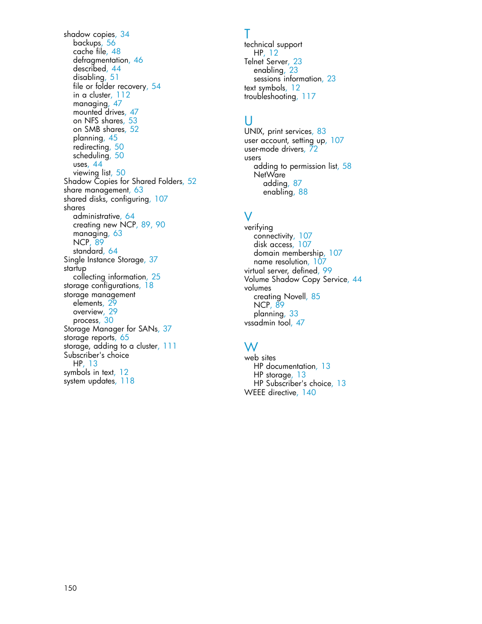 HP ProLiant DL585 G2 Storage-Server User Manual | Page 150 / 150