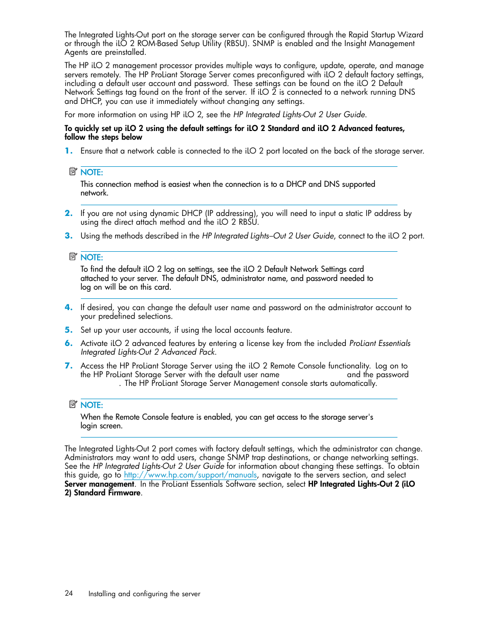 HP ProLiant DL585 G2 Storage-Server User Manual | Page 24 / 150