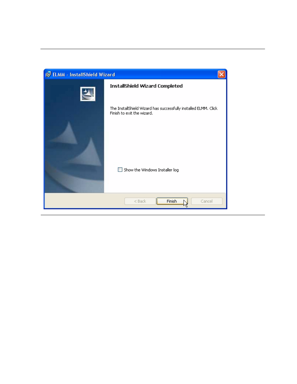 Figure 2-10, Selecting finish | HP Integrity NonStop J-Series User Manual | Page 19 / 96