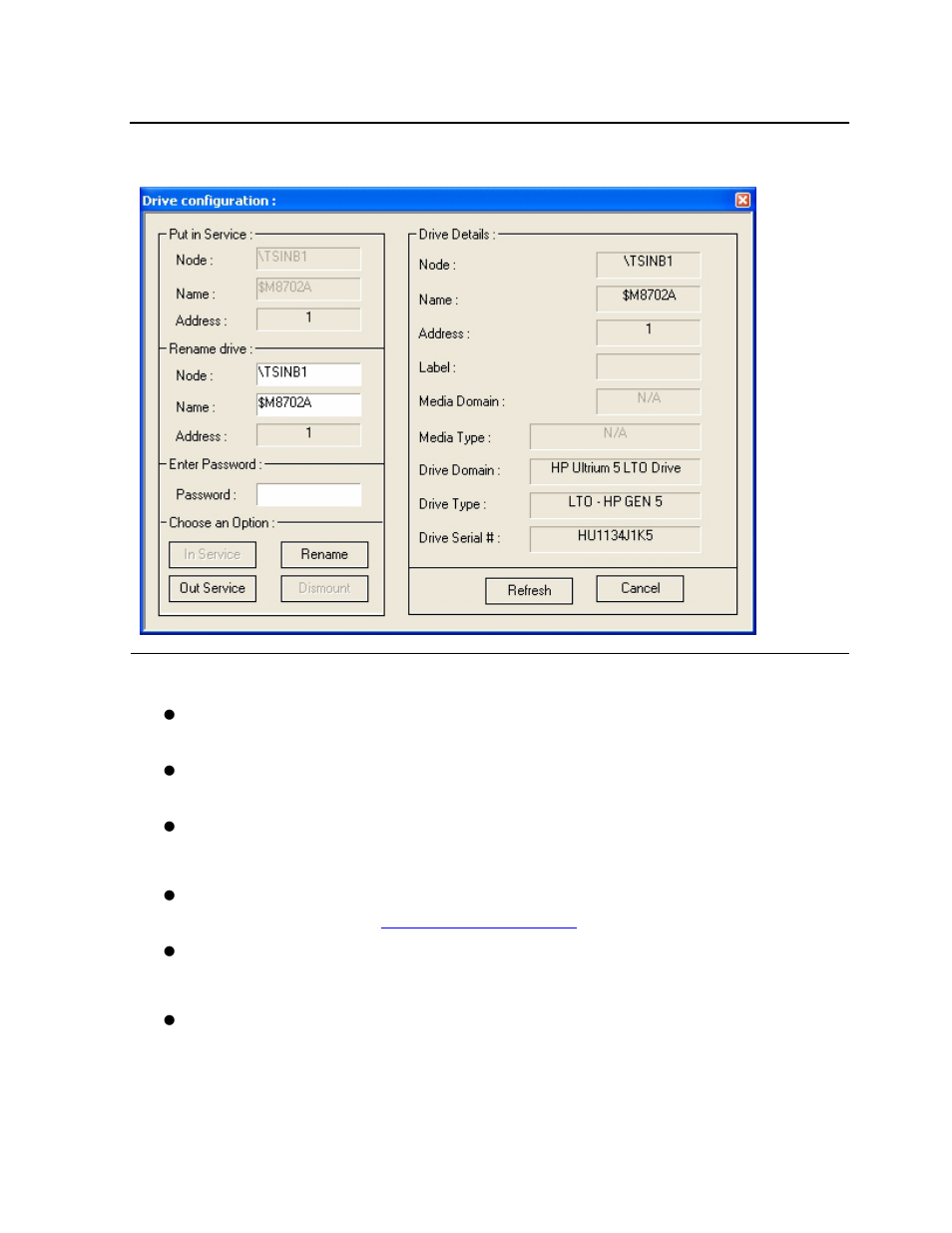 Figure 5-9, Drive configuration dialog box | HP Integrity NonStop J-Series User Manual | Page 61 / 96