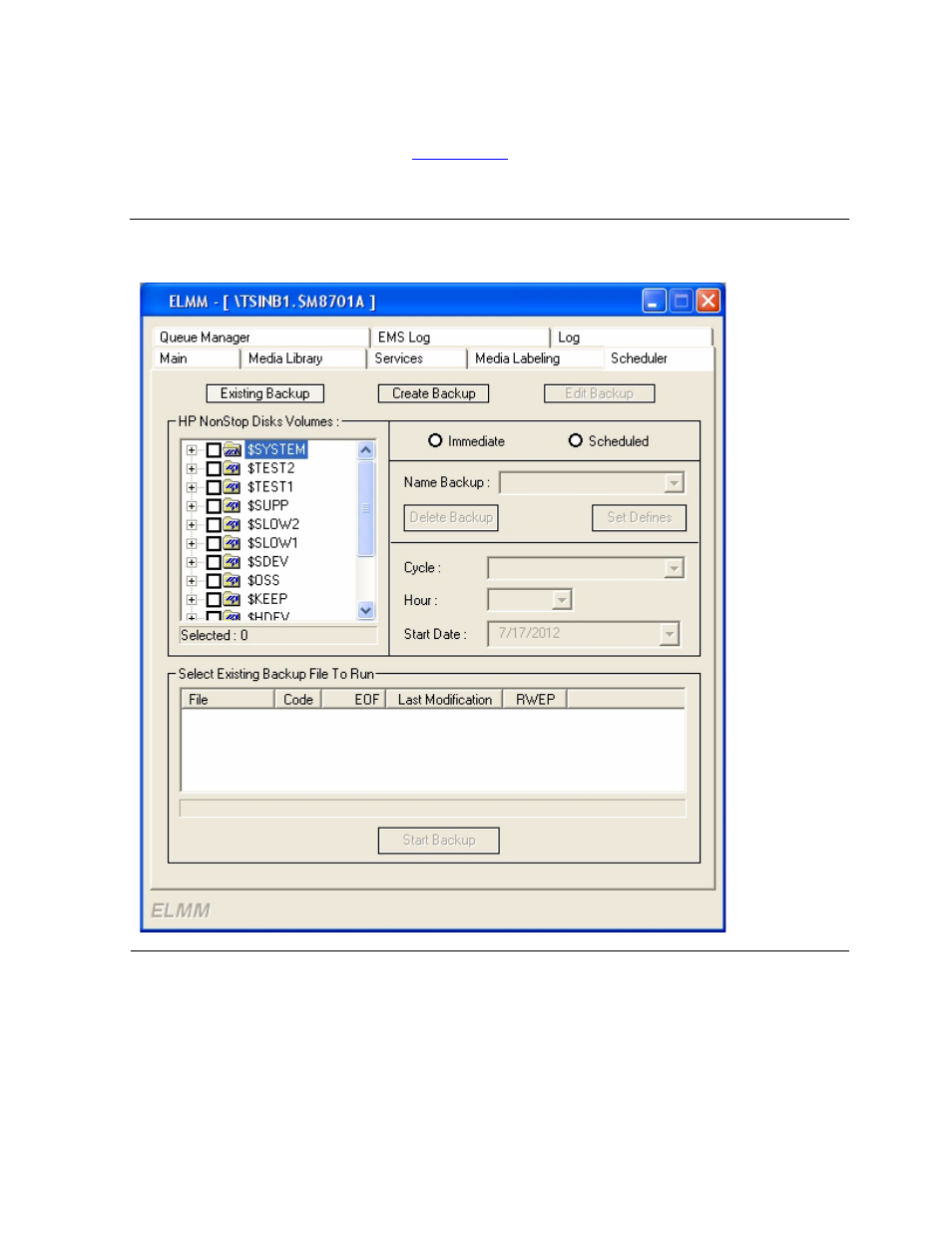 Scheduler tab, Figure 5-12, Scheduler main tab | HP Integrity NonStop J-Series User Manual | Page 66 / 96