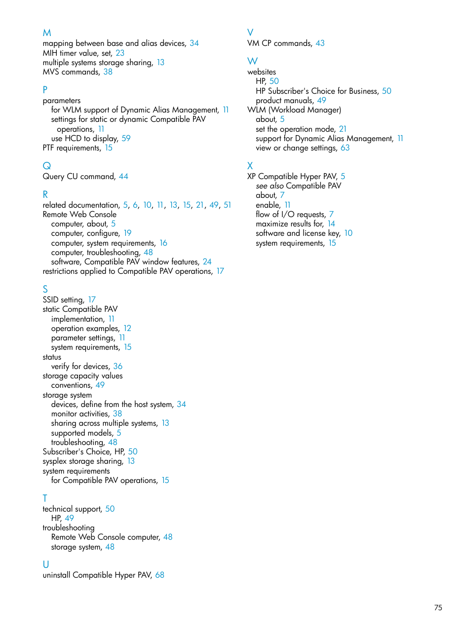 HP StorageWorks XP Remote Web Console Software User Manual | Page 75 / 75