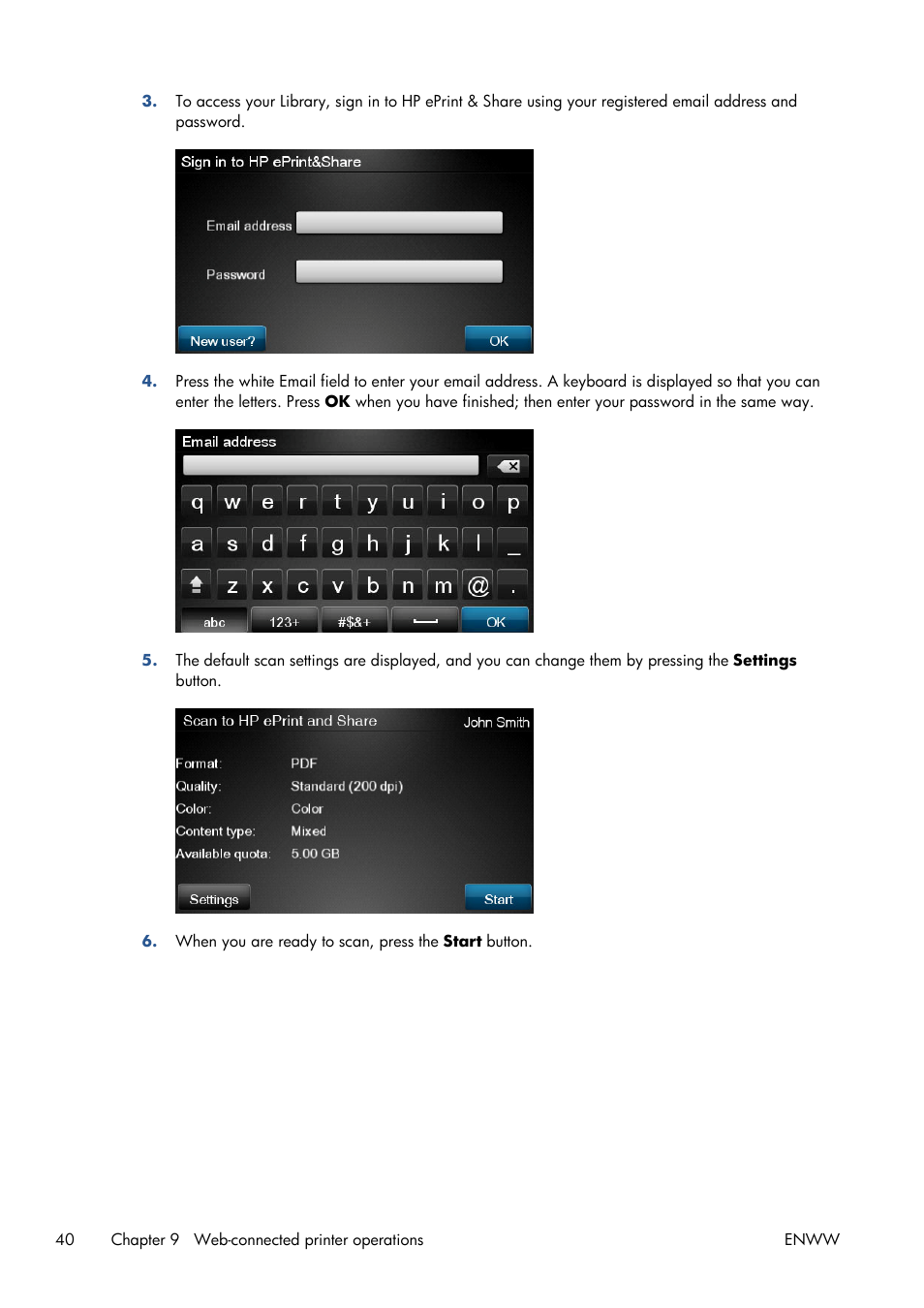 HP Designjet T1300 ePrinter User Manual | Page 44 / 54