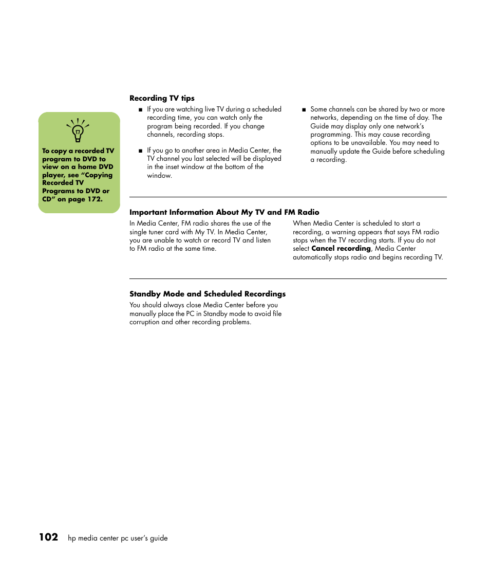 HP Media Center m477.uk Desktop PC User Manual | Page 108 / 232