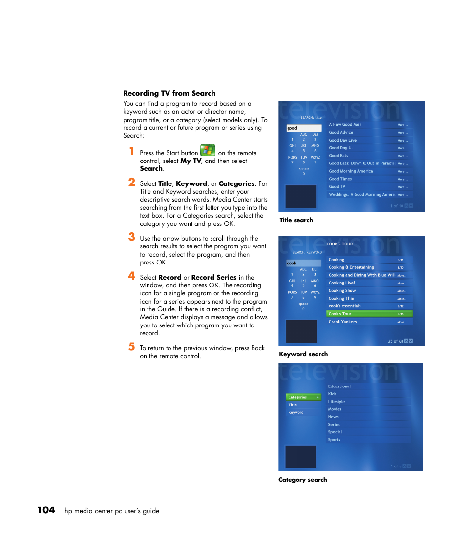 HP Media Center m477.uk Desktop PC User Manual | Page 110 / 232