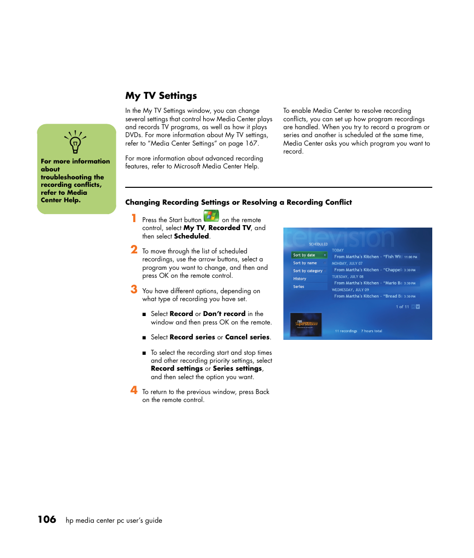 HP Media Center m477.uk Desktop PC User Manual | Page 112 / 232