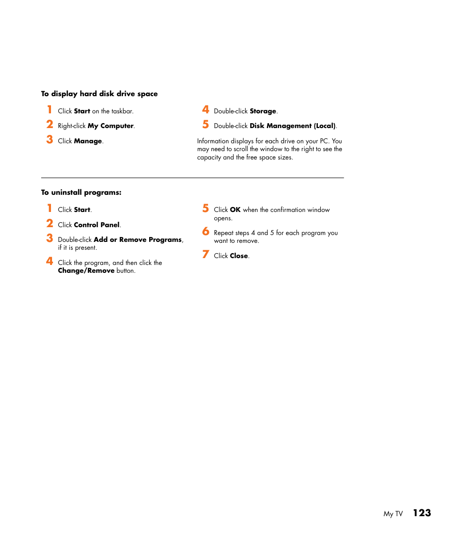 HP Media Center m477.uk Desktop PC User Manual | Page 129 / 232