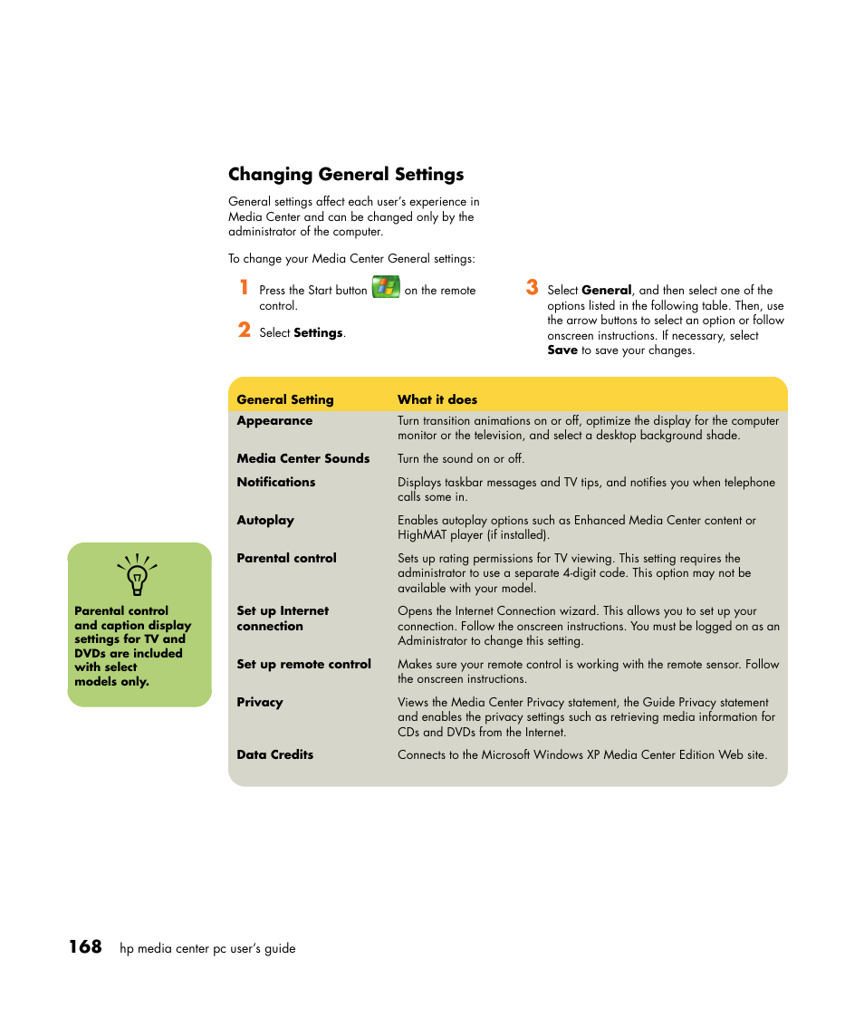 HP Media Center m477.uk Desktop PC User Manual | Page 174 / 232