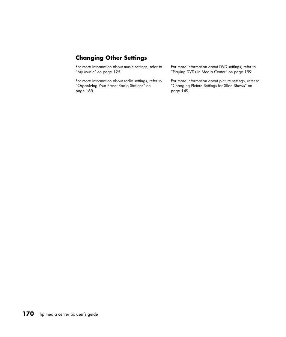 HP Media Center m477.uk Desktop PC User Manual | Page 176 / 232