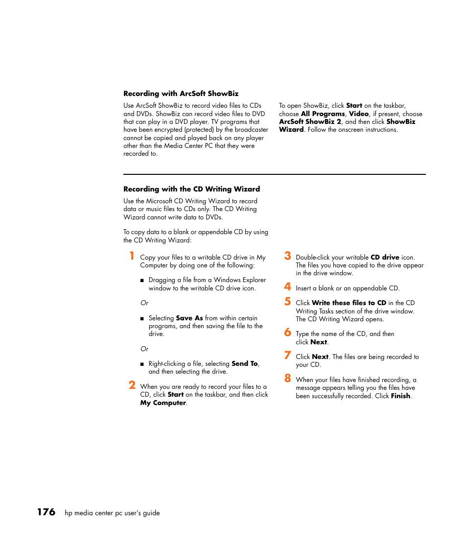 HP Media Center m477.uk Desktop PC User Manual | Page 182 / 232