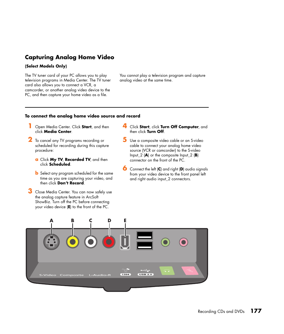 HP Media Center m477.uk Desktop PC User Manual | Page 183 / 232