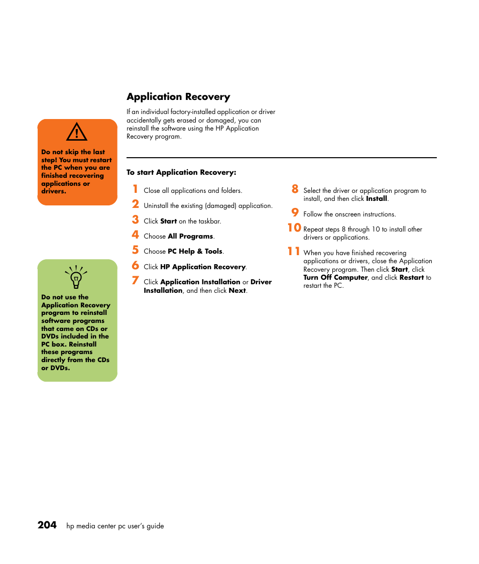 HP Media Center m477.uk Desktop PC User Manual | Page 210 / 232