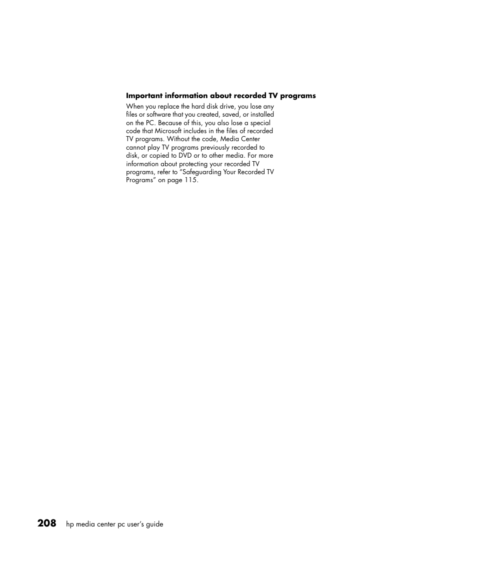 HP Media Center m477.uk Desktop PC User Manual | Page 214 / 232