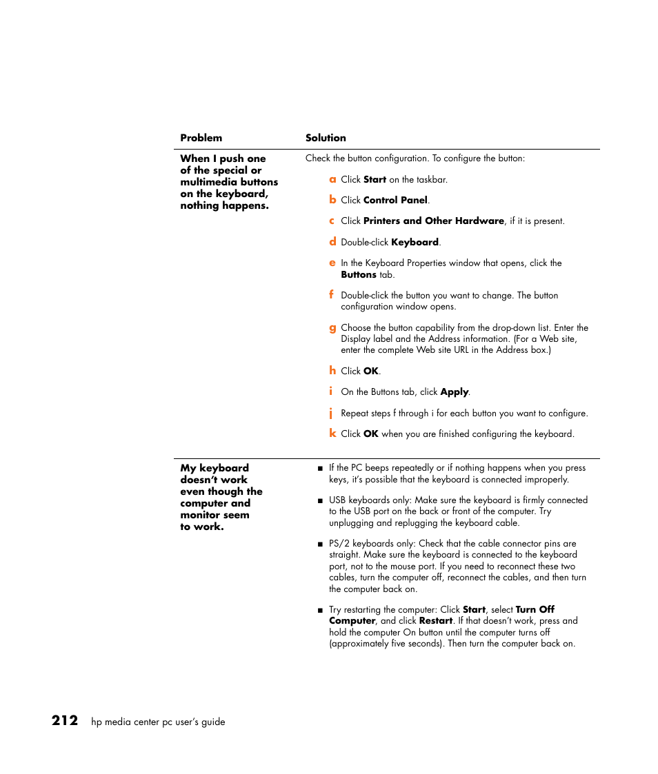 HP Media Center m477.uk Desktop PC User Manual | Page 218 / 232