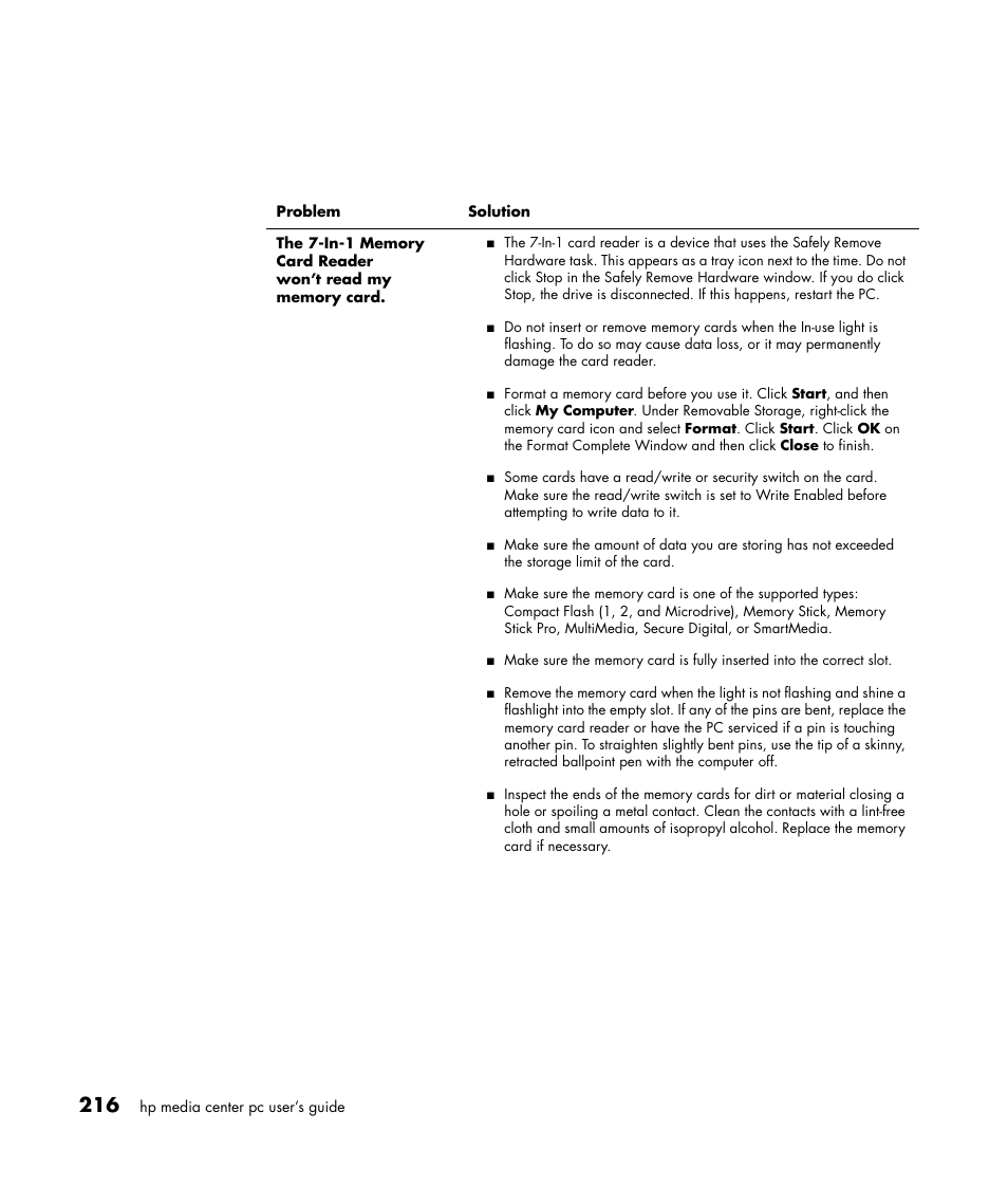 HP Media Center m477.uk Desktop PC User Manual | Page 222 / 232