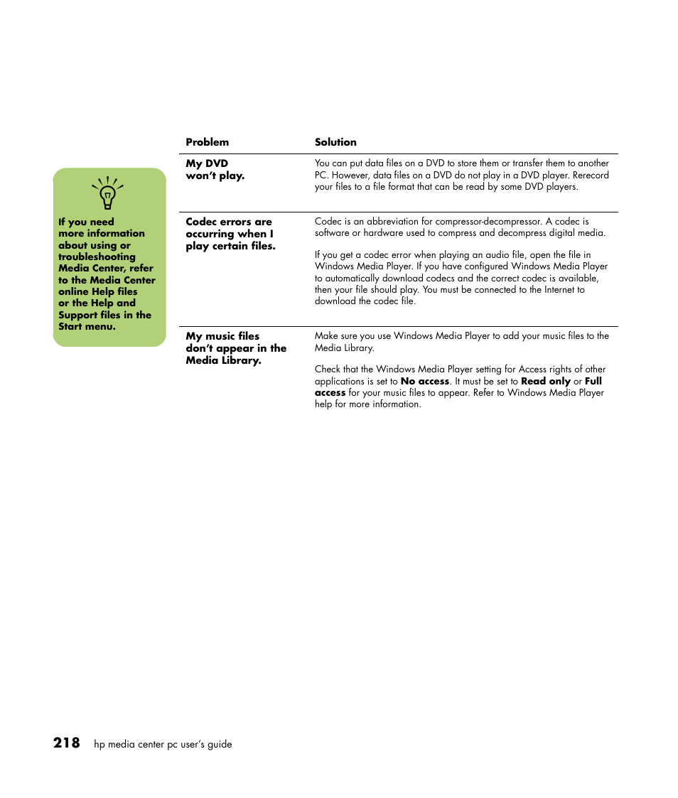 HP Media Center m477.uk Desktop PC User Manual | Page 224 / 232