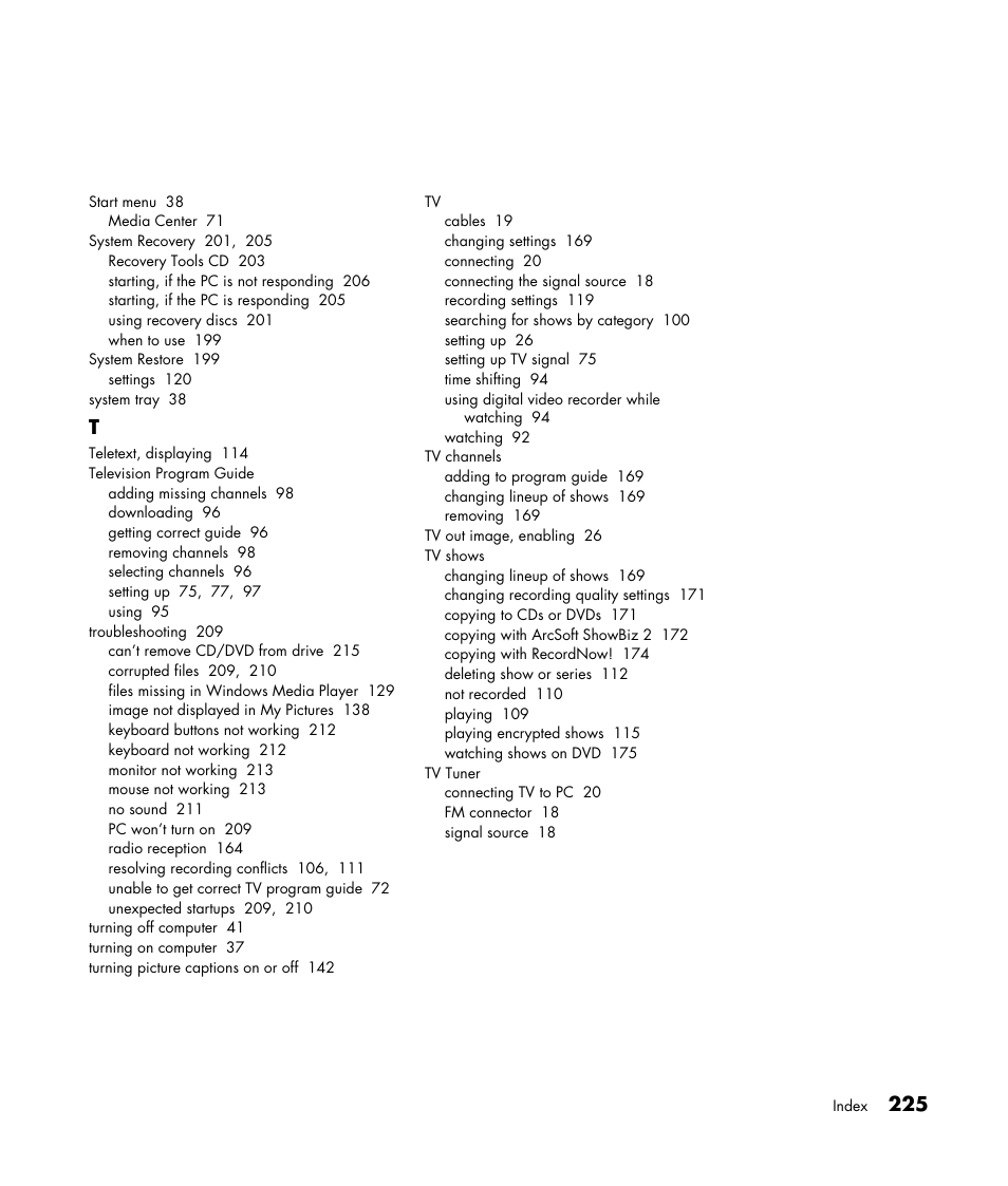 HP Media Center m477.uk Desktop PC User Manual | Page 231 / 232