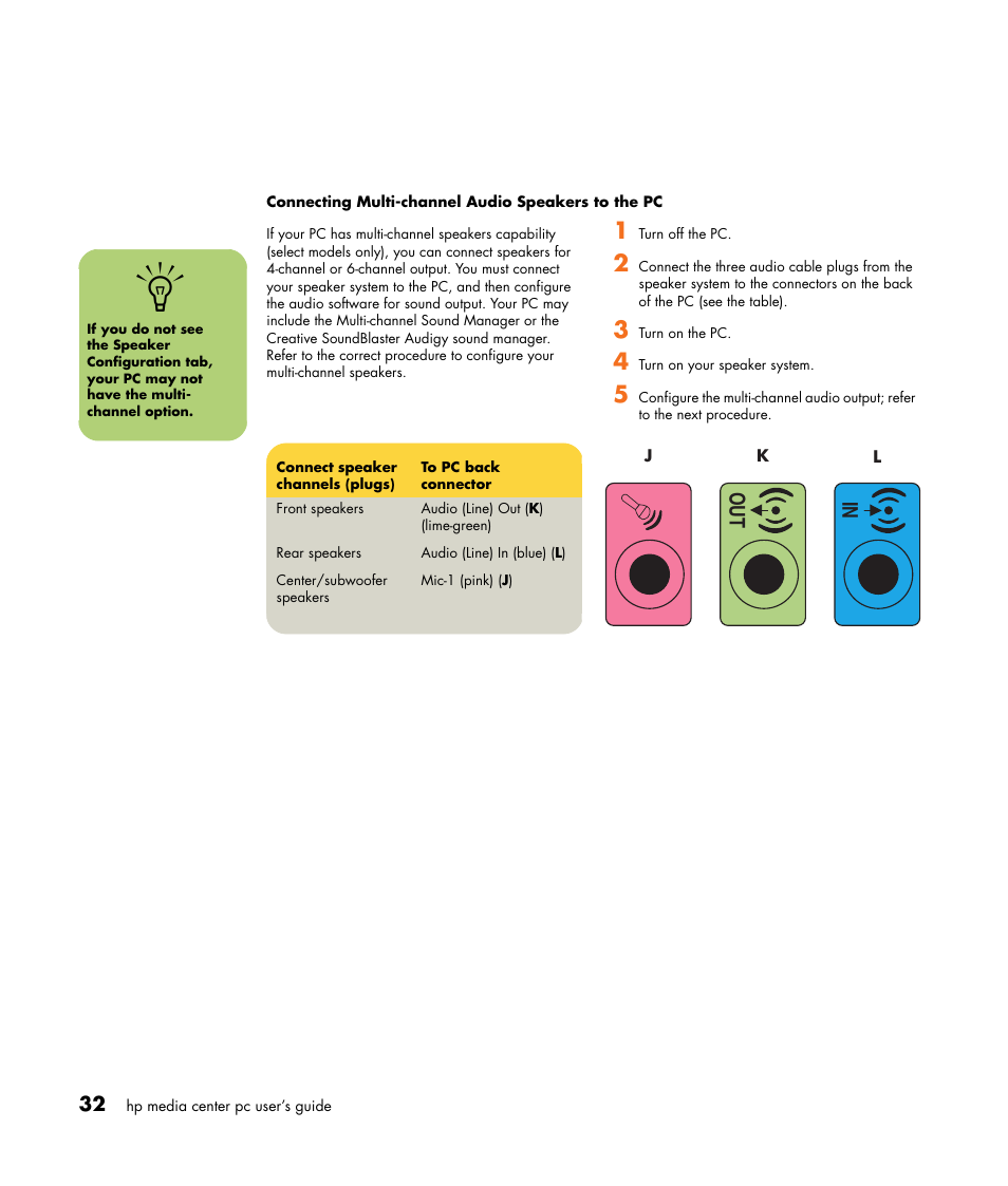 HP Media Center m477.uk Desktop PC User Manual | Page 38 / 232