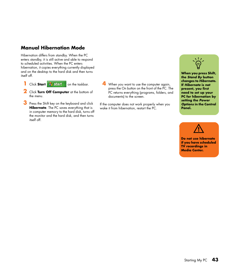 HP Media Center m477.uk Desktop PC User Manual | Page 49 / 232