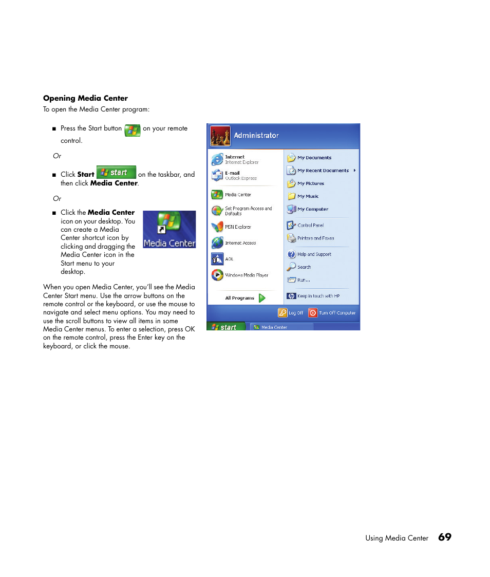 HP Media Center m477.uk Desktop PC User Manual | Page 75 / 232
