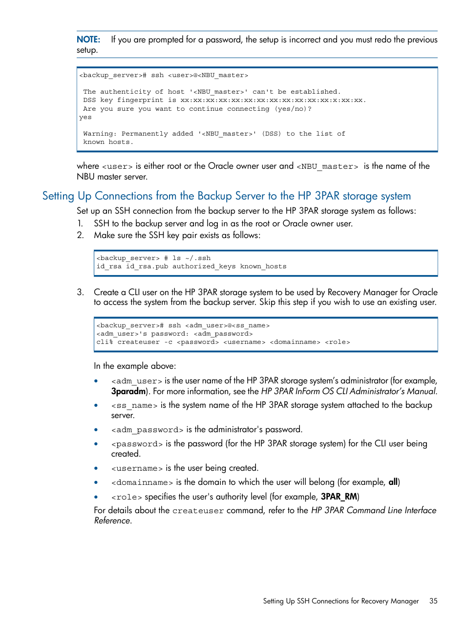 HP 3PAR Application Software Suite for Oracle User Manual | Page 35 / 194