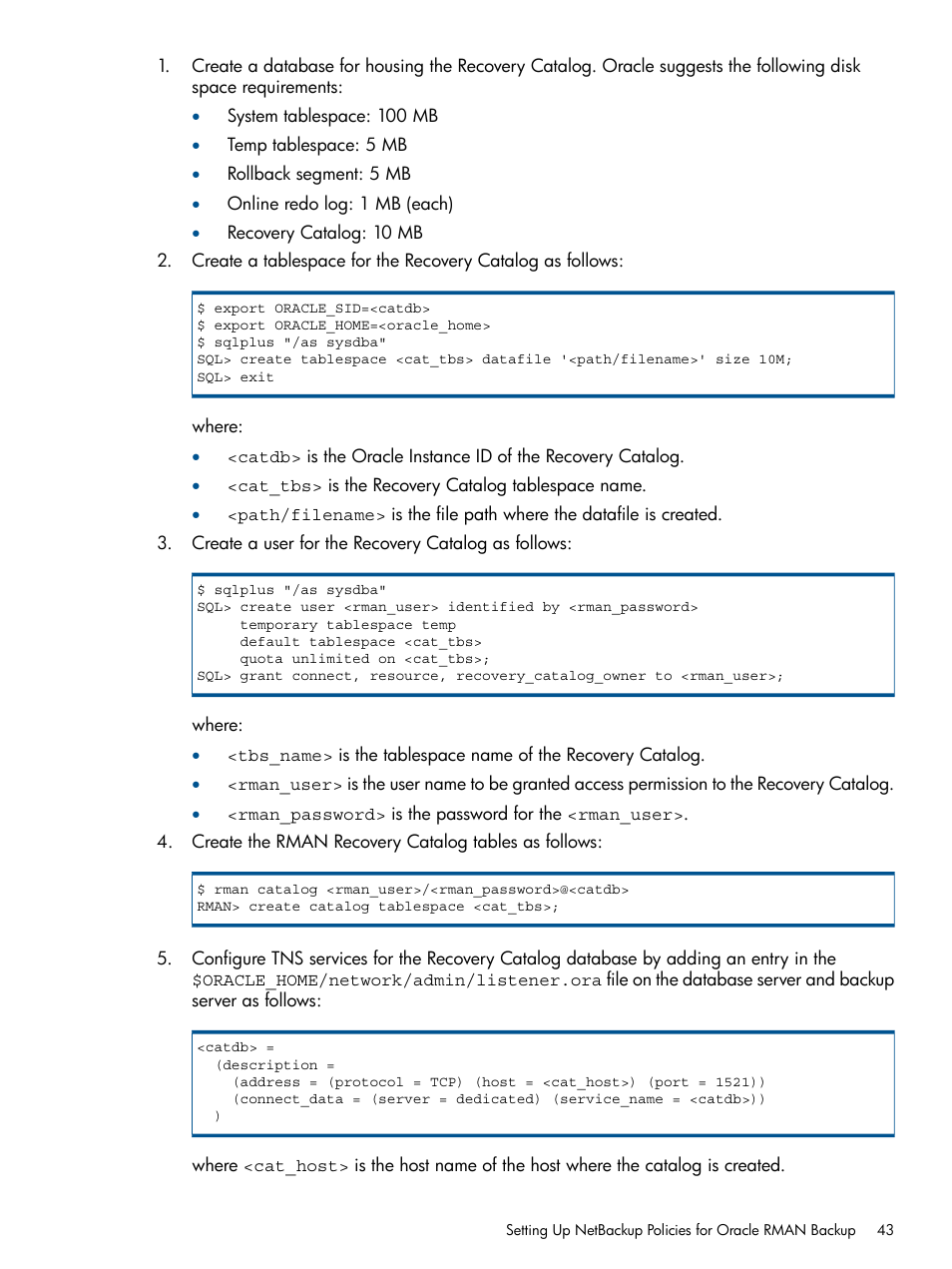 HP 3PAR Application Software Suite for Oracle User Manual | Page 43 / 194