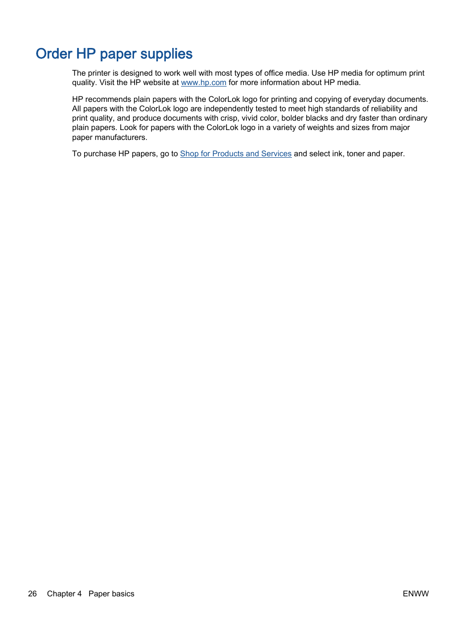 Order hp paper supplies | HP Officejet 2621 All-in-One Printer User Manual | Page 30 / 140