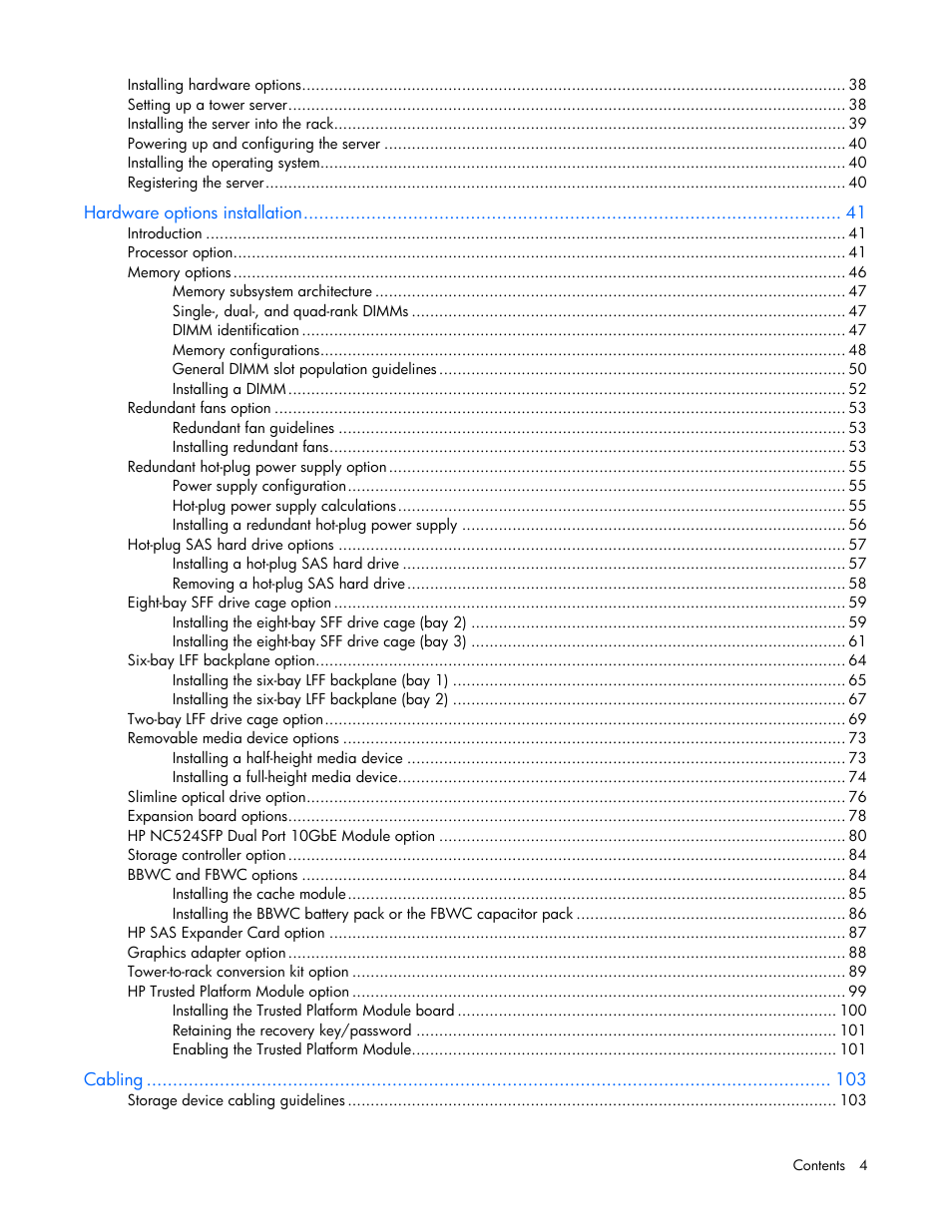 HP ProLiant ML370 G6 Server User Manual | Page 4 / 172
