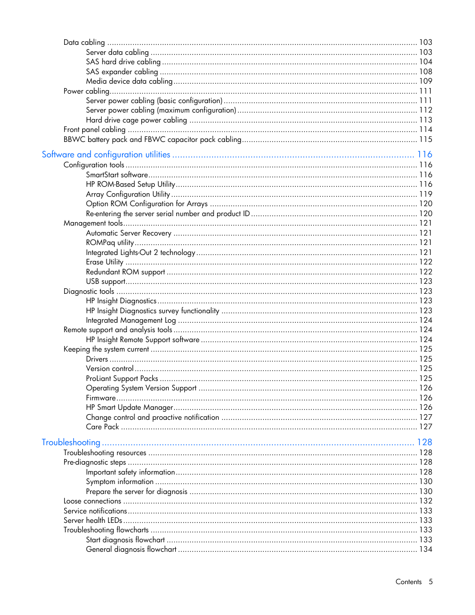 HP ProLiant ML370 G6 Server User Manual | Page 5 / 172