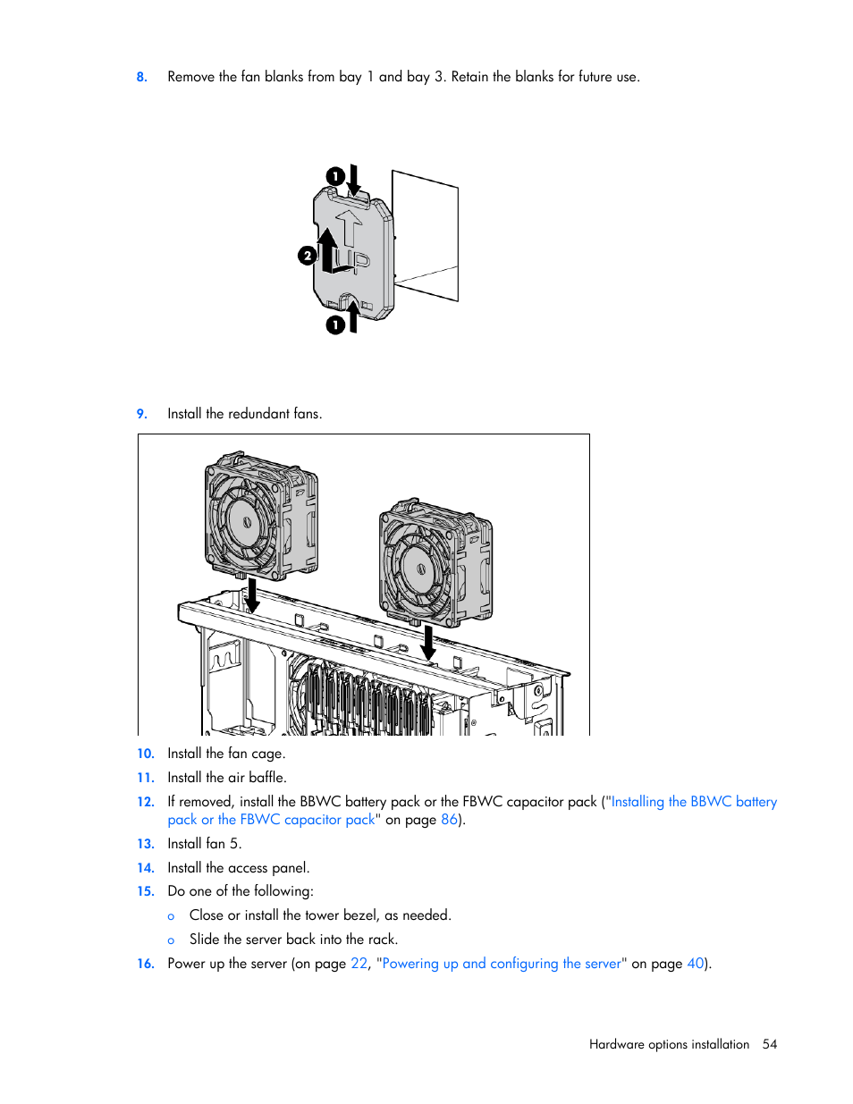 HP ProLiant ML370 G6 Server User Manual | Page 54 / 172