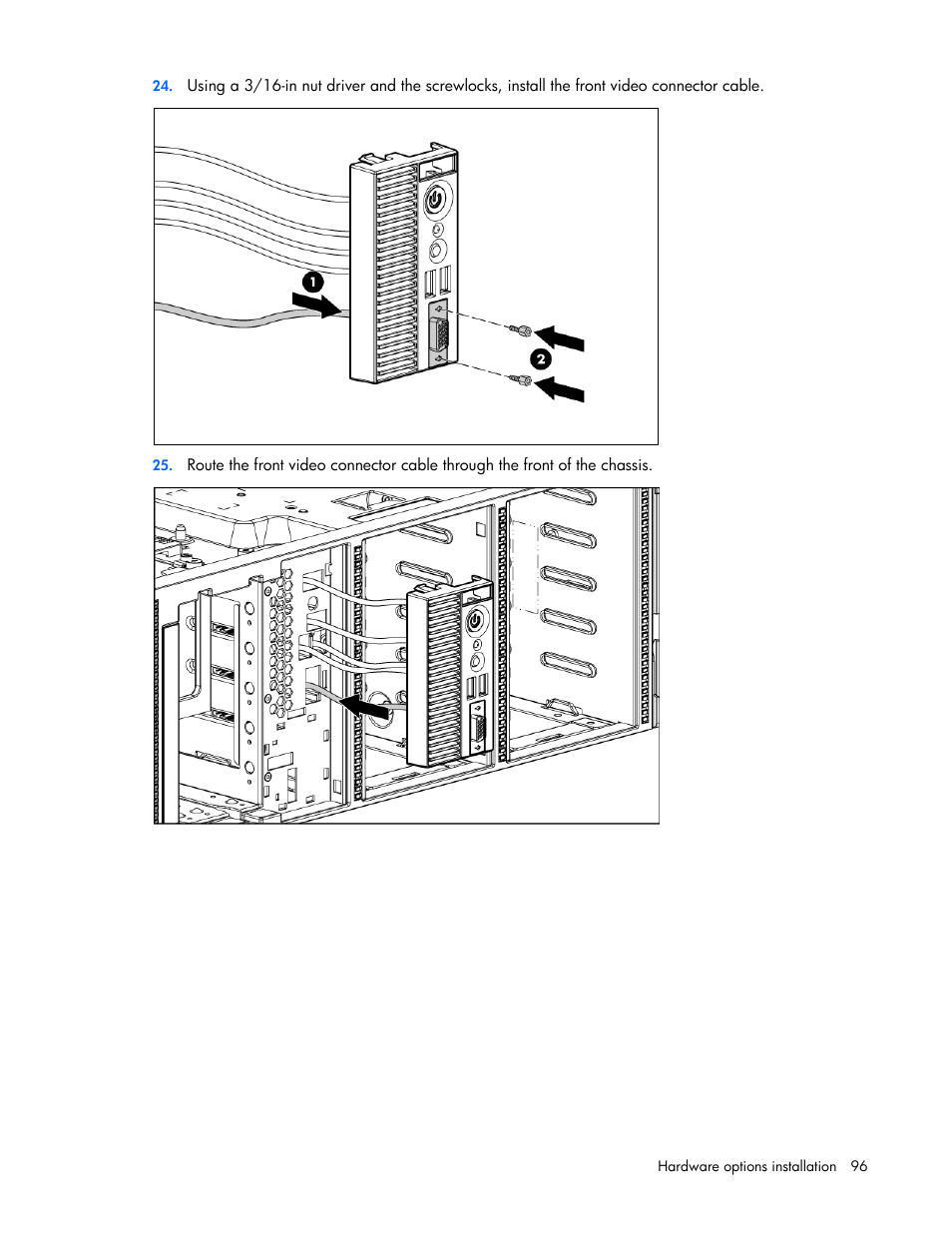 HP ProLiant ML370 G6 Server User Manual | Page 96 / 172