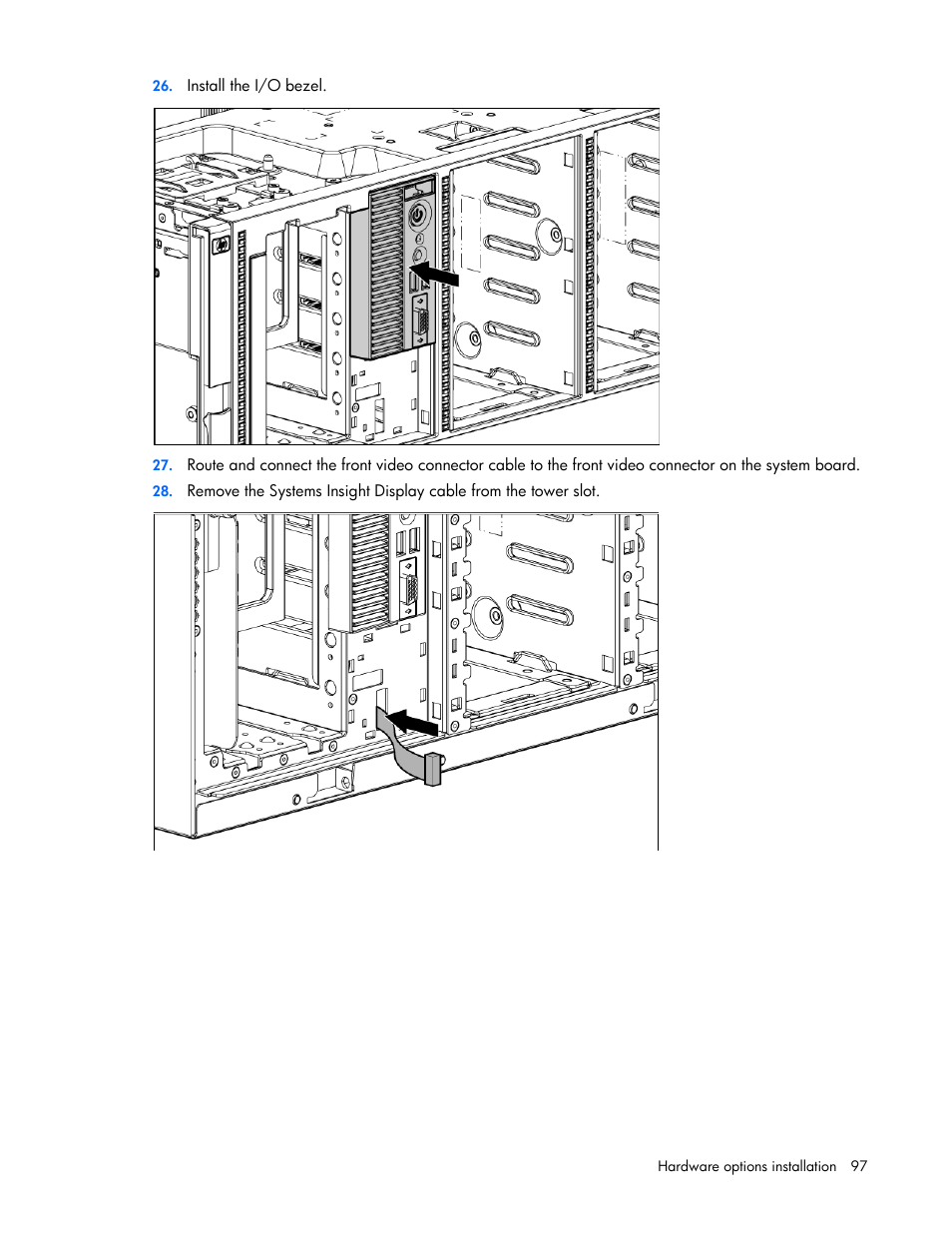 HP ProLiant ML370 G6 Server User Manual | Page 97 / 172