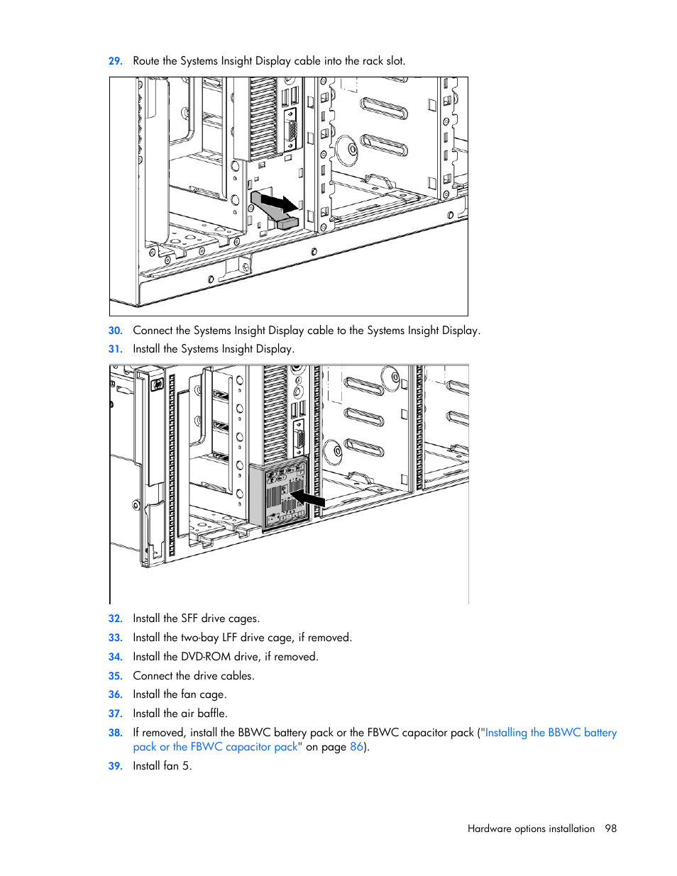 HP ProLiant ML370 G6 Server User Manual | Page 98 / 172
