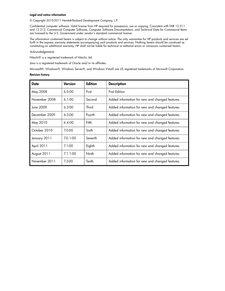 HP XP Racks User Manual | Page 2 / 482