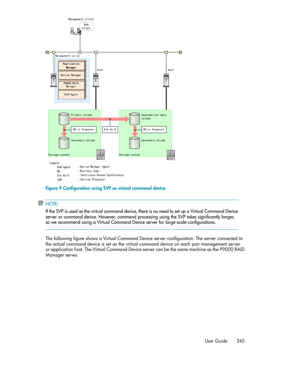 Configuration using svp as virtual command device | HP XP Racks User Manual | Page 245 / 482