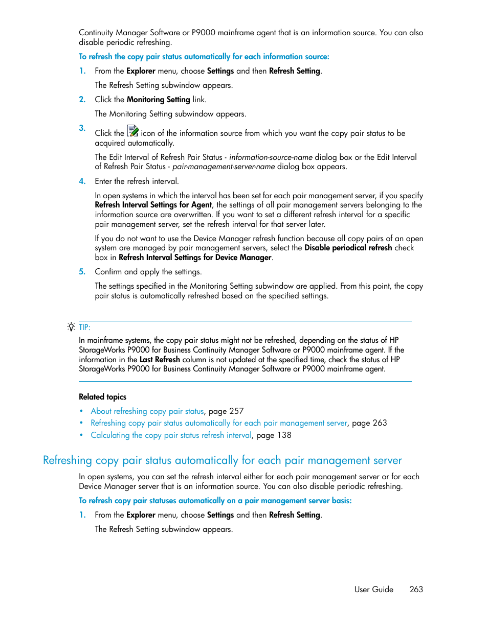 HP XP Racks User Manual | Page 263 / 482