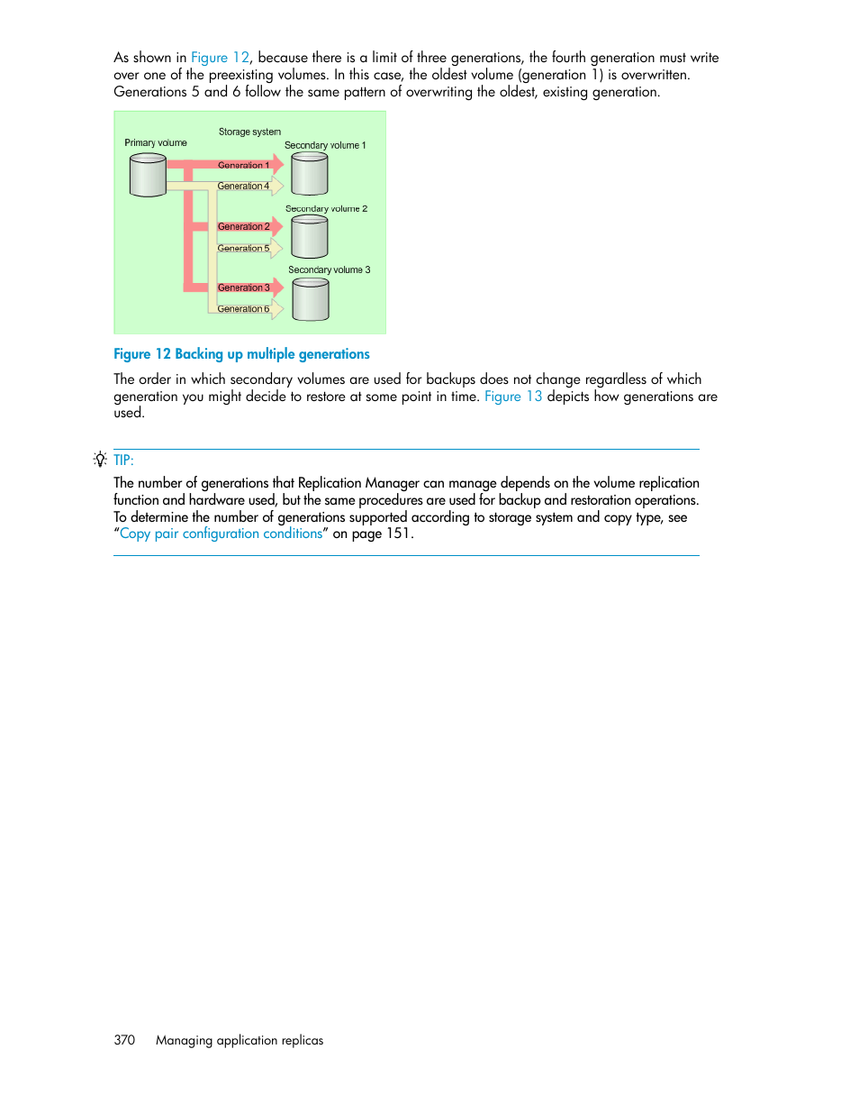 Backing up multiple generations | HP XP Racks User Manual | Page 370 / 482