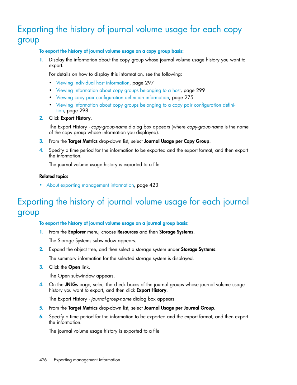 HP XP Racks User Manual | Page 426 / 482
