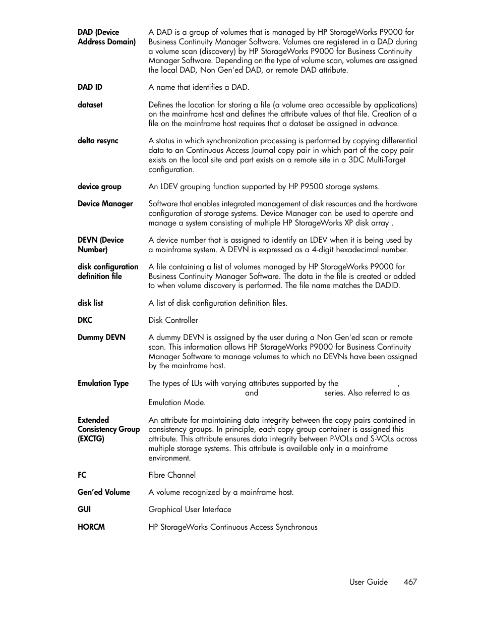 HP XP Racks User Manual | Page 467 / 482