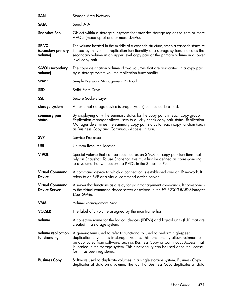 HP XP Racks User Manual | Page 471 / 482