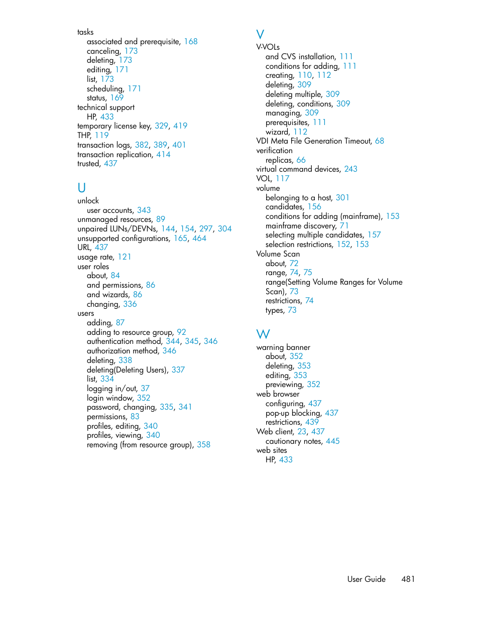 HP XP Racks User Manual | Page 481 / 482