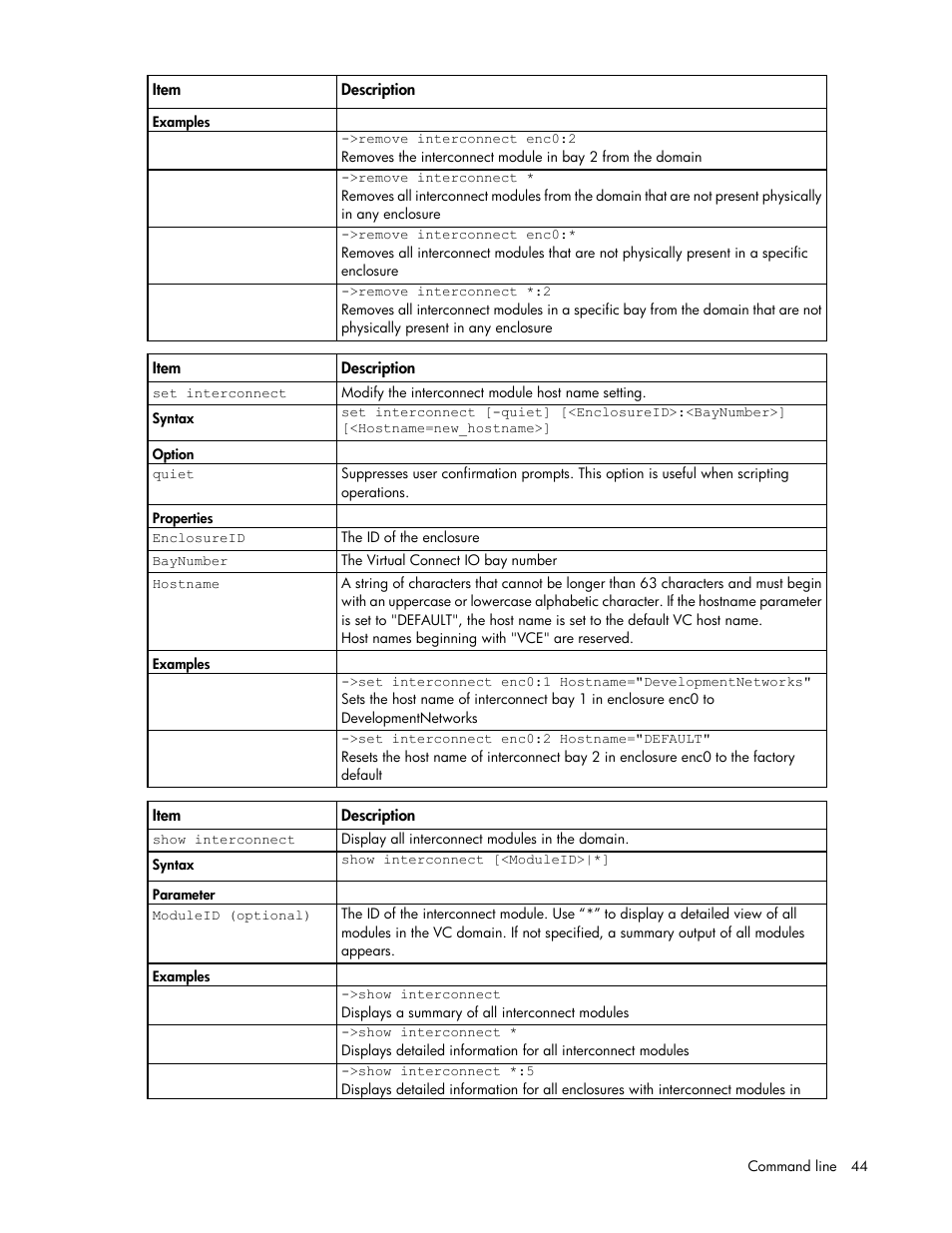 HP Virtual Connect 8Gb 24-port Fibre Channel Module for c-Class BladeSystem User Manual | Page 44 / 162
