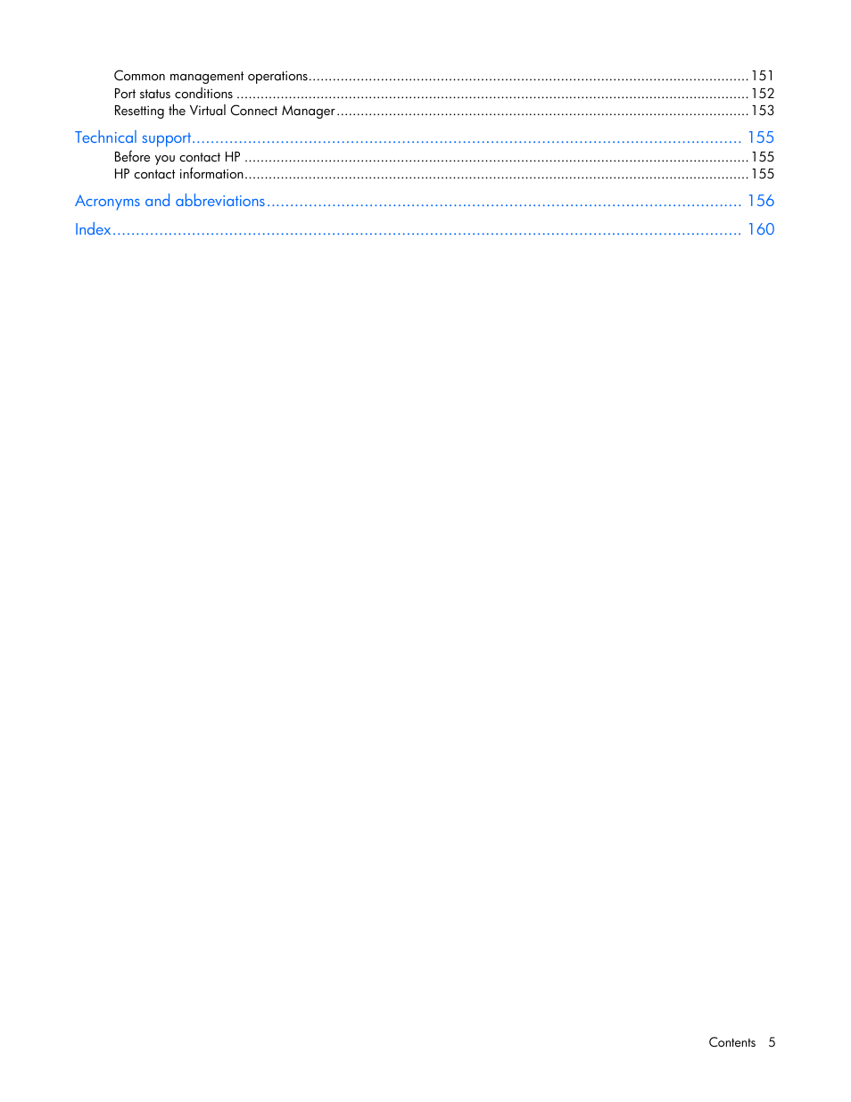 HP Virtual Connect 8Gb 24-port Fibre Channel Module for c-Class BladeSystem User Manual | Page 5 / 162