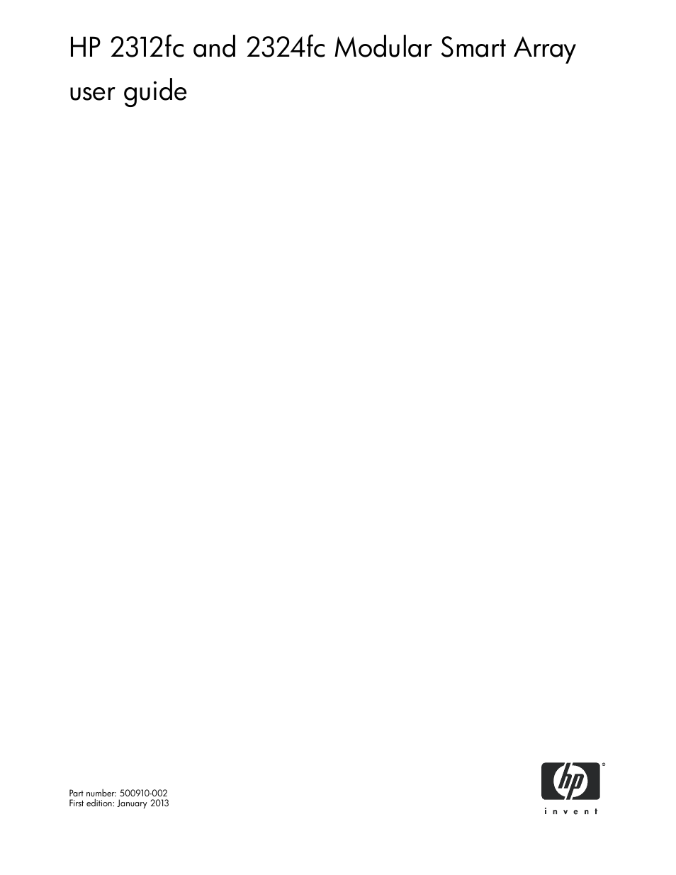 HP StorageWorks 2000fc G2 Modular Smart Array User Manual | 76 pages